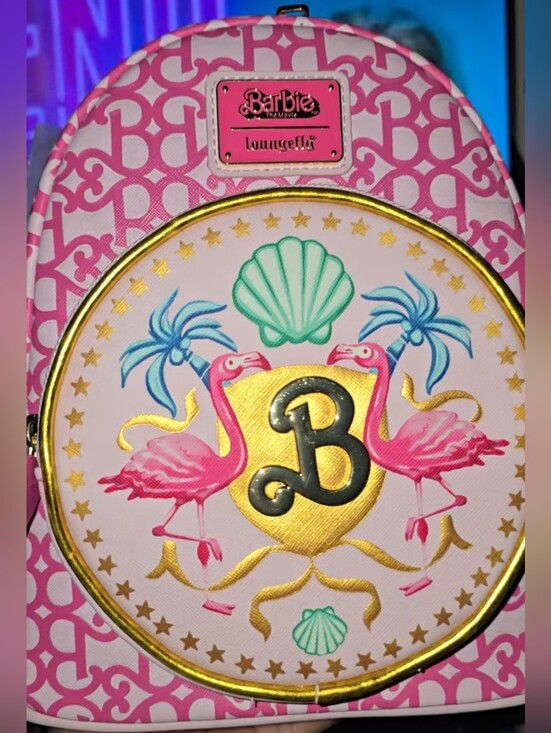 Loungefly Handbags - Brand New! Loungefly Mattel Barbie Movie Logo Mini Backpack